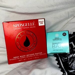 body wash buffer (multi-use) and shampoo bar